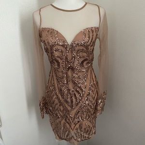 Sequin Mini Dress